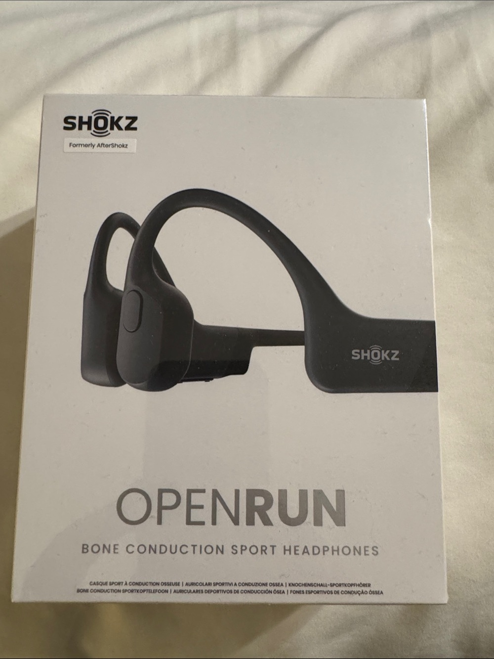 Shokz OpenRun Bone Conduction Sport Headphones — Black